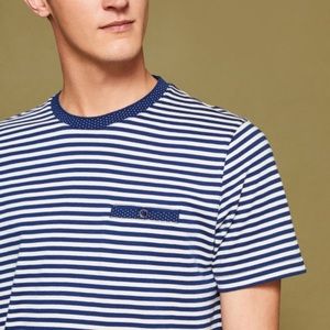 Ted Baker stripped navy t-shirt